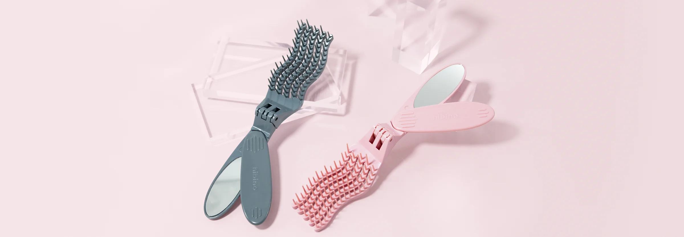 ヒビノ コンパクトミラーケアブラシ HCB-2200